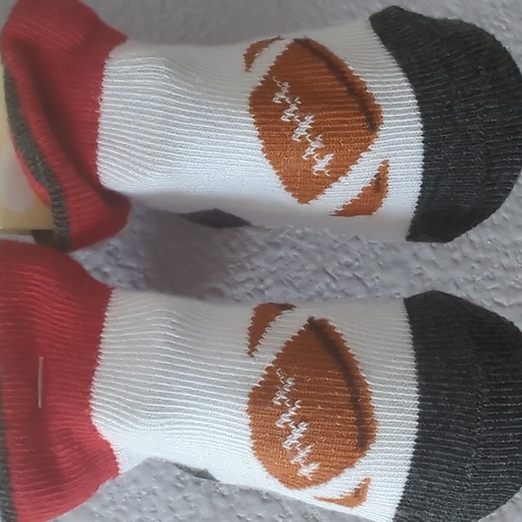 New Angel of Mine Football baby booties Newborn - Picture 2 of 5